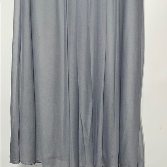 David's Bridal Gray One Shoulder Dress - Picture 9 of 9